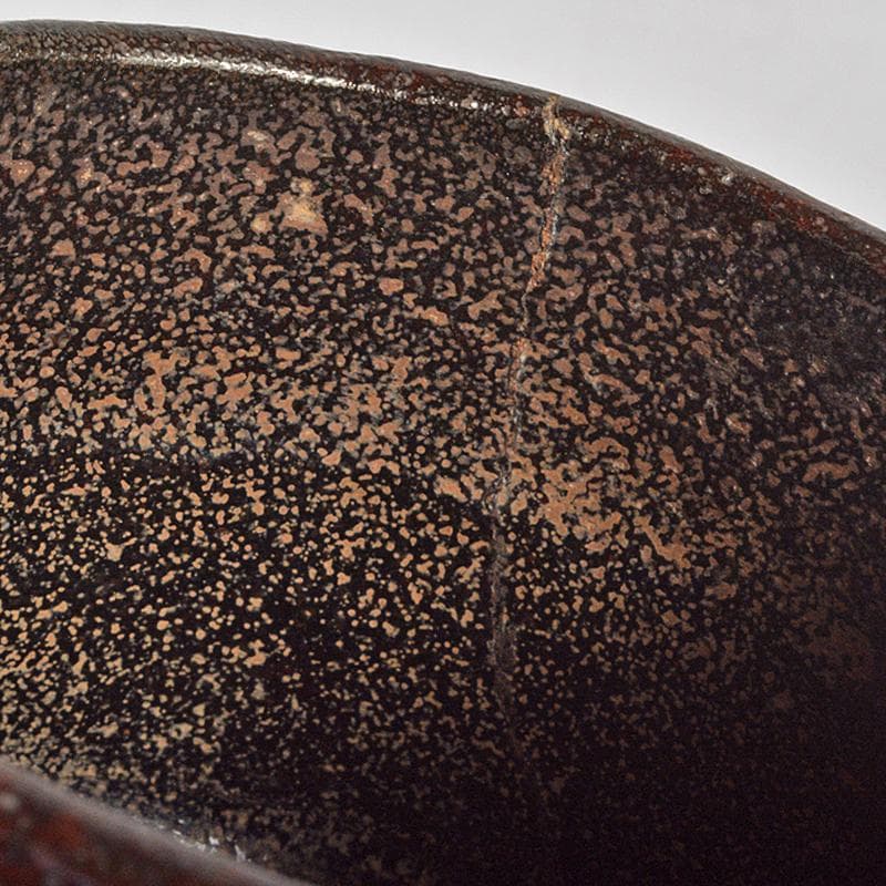 茶道具 楽吉左衛門 九代了入 黒筒茶碗 共箱 G R6993茶道具 九代楽吉