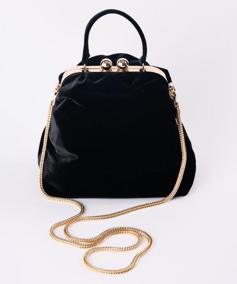 【（╹◡╹） 様】JENNE ベロア　バッグ　ブラック