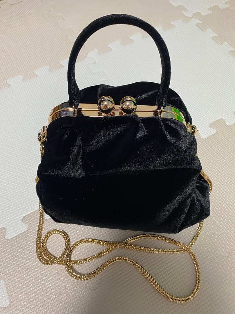 【（╹◡╹） 様】JENNE ベロア　バッグ　ブラック