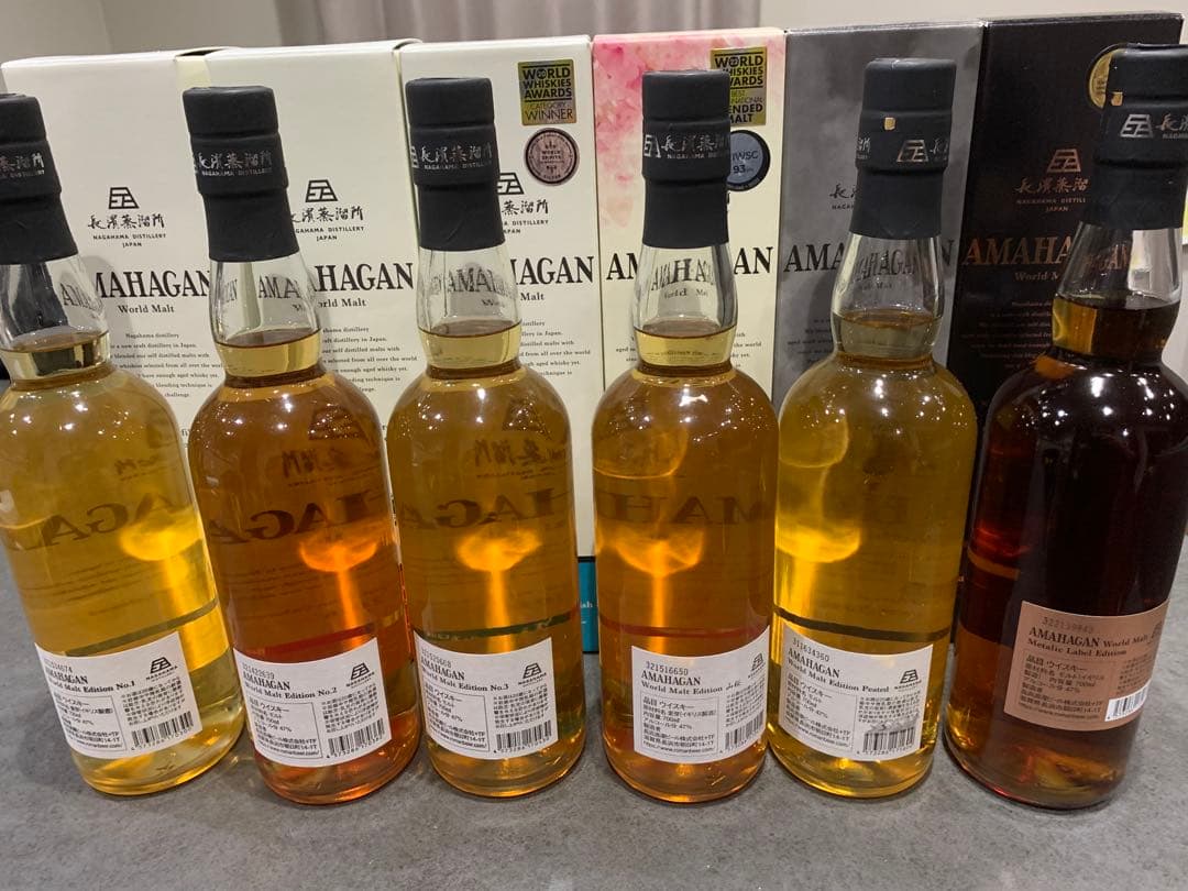 アマハガン 長濱 ウィスキー 新品未開封 6本セット アウ
