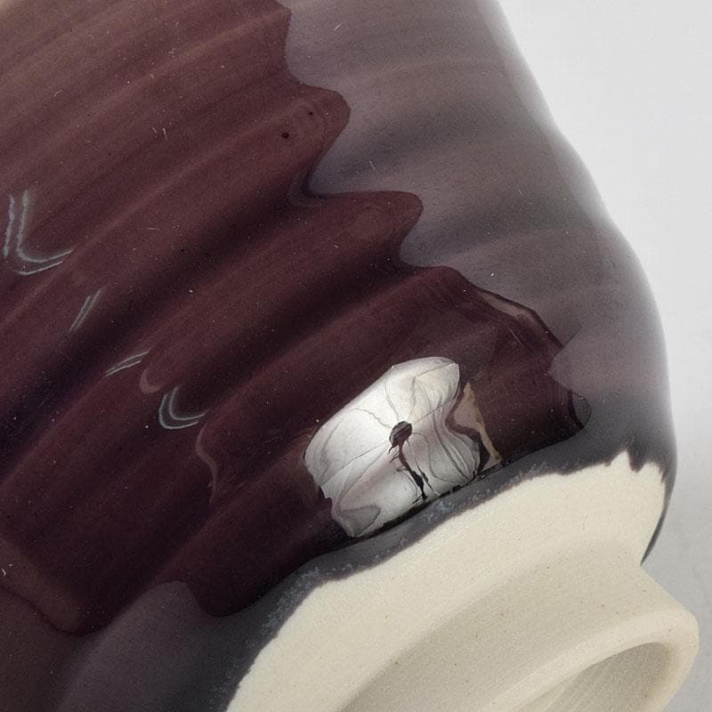 九谷焼 三代徳田八十吉 徳田正彦作 ぐい呑 共箱 V 9096