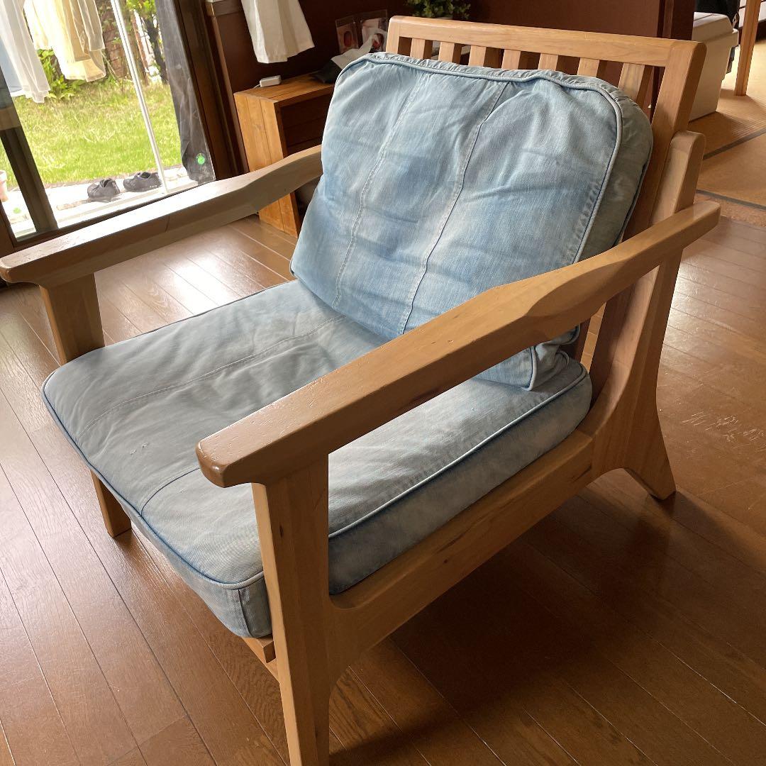 WTW ダブルティー　1人掛けソファ　TISMO ティズモ　デニムソファ