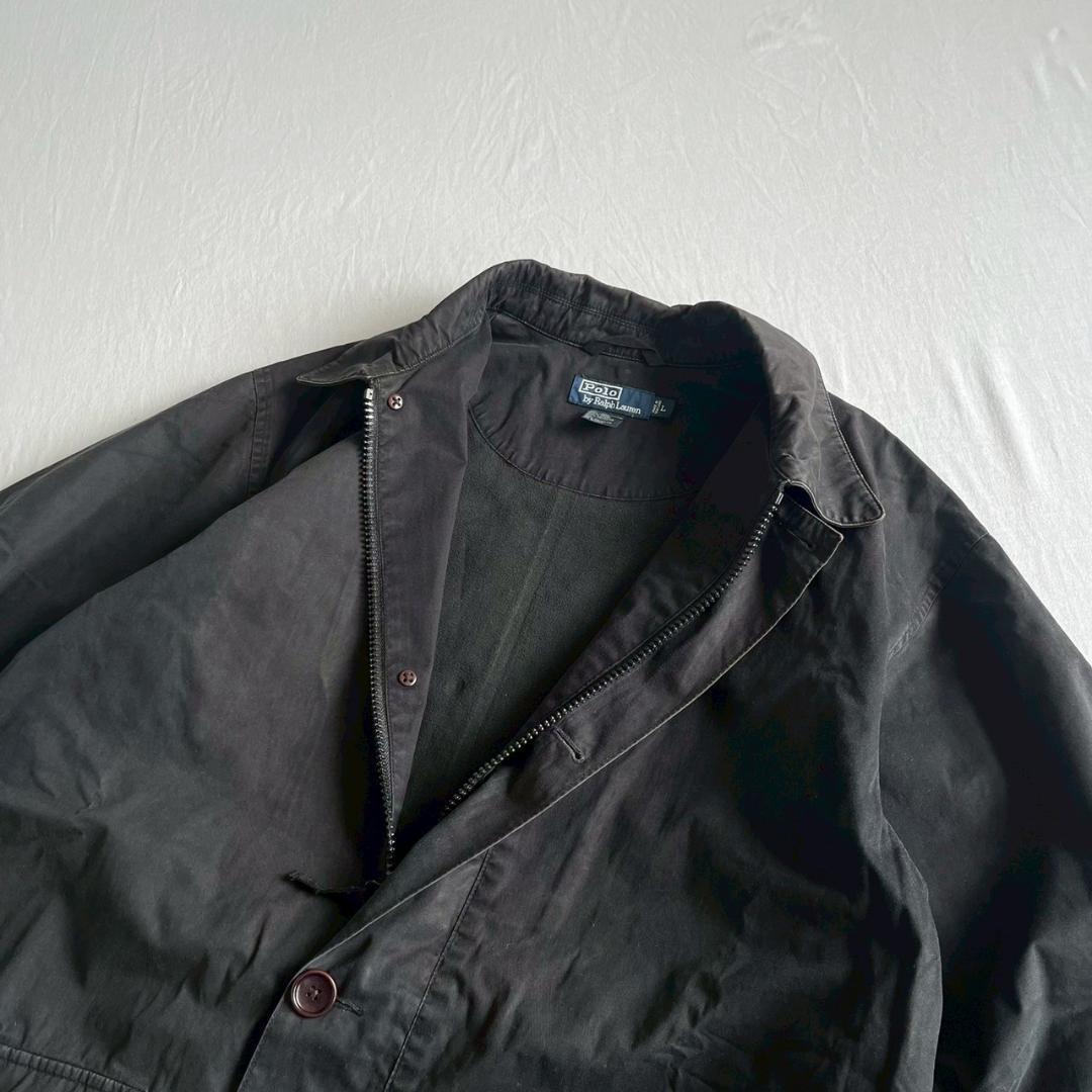 Ralph Lauren ラルフローレン 90's ハーフコート ブラック L