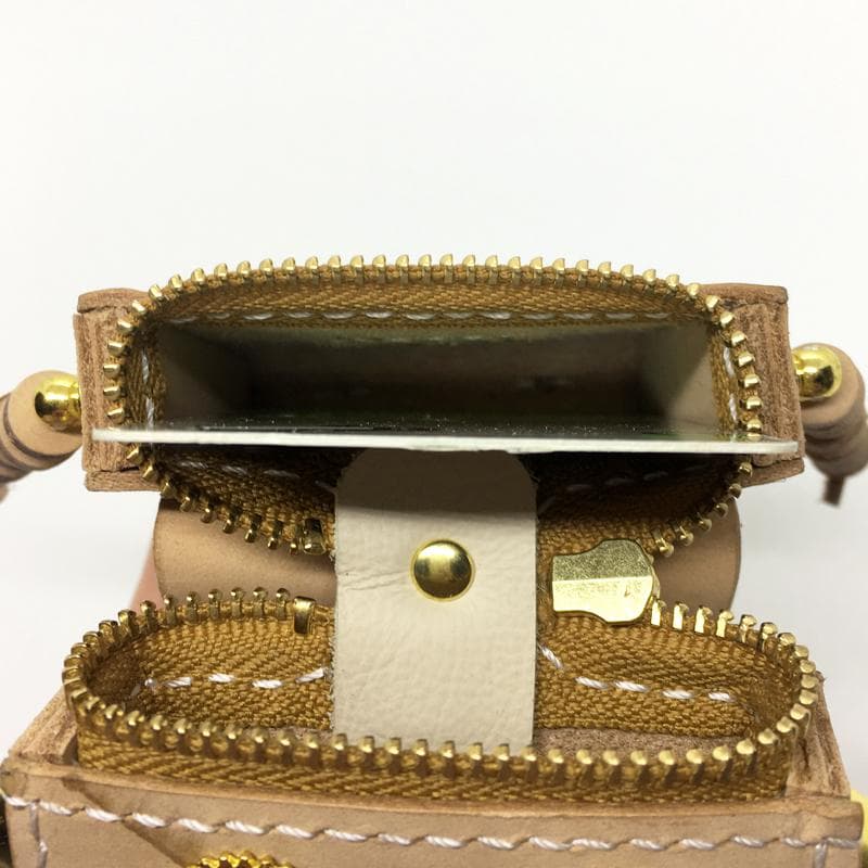 【本革】ケース 小銭入れ ロボット 赤色 レザー カードケース