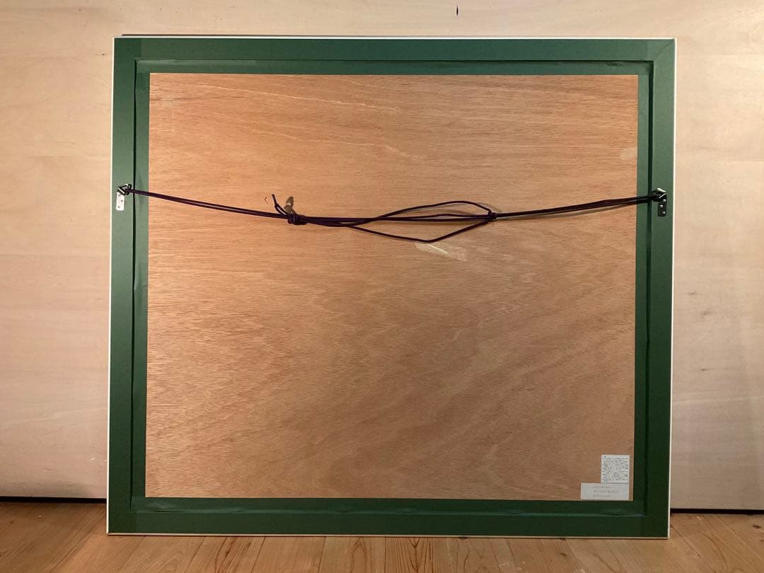 レスリー・セイヤー「グリーンウィッカーズチェア」シルクスクリーン