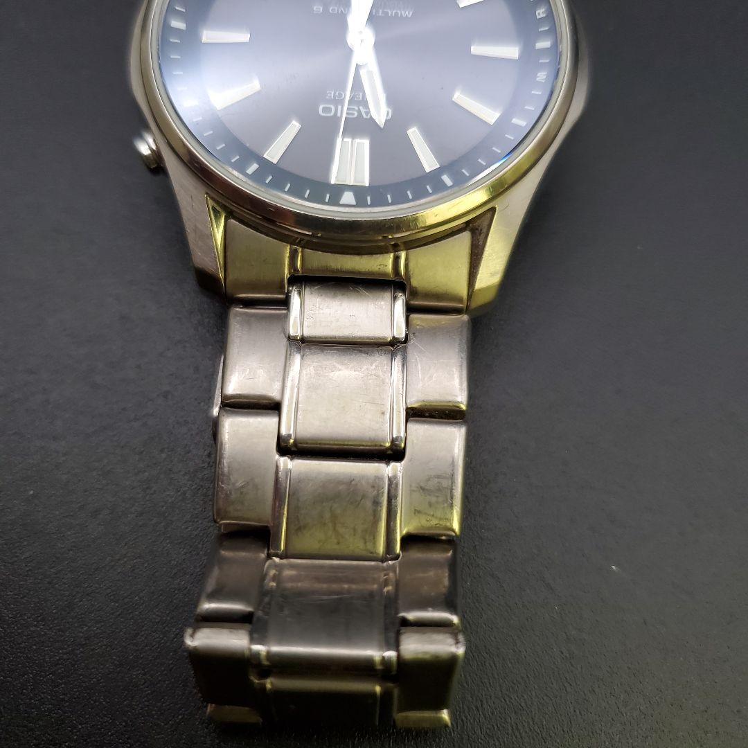 稼働品 カシオ リニエージ LCW-M100TS チタン ソーラー電波 シルバー