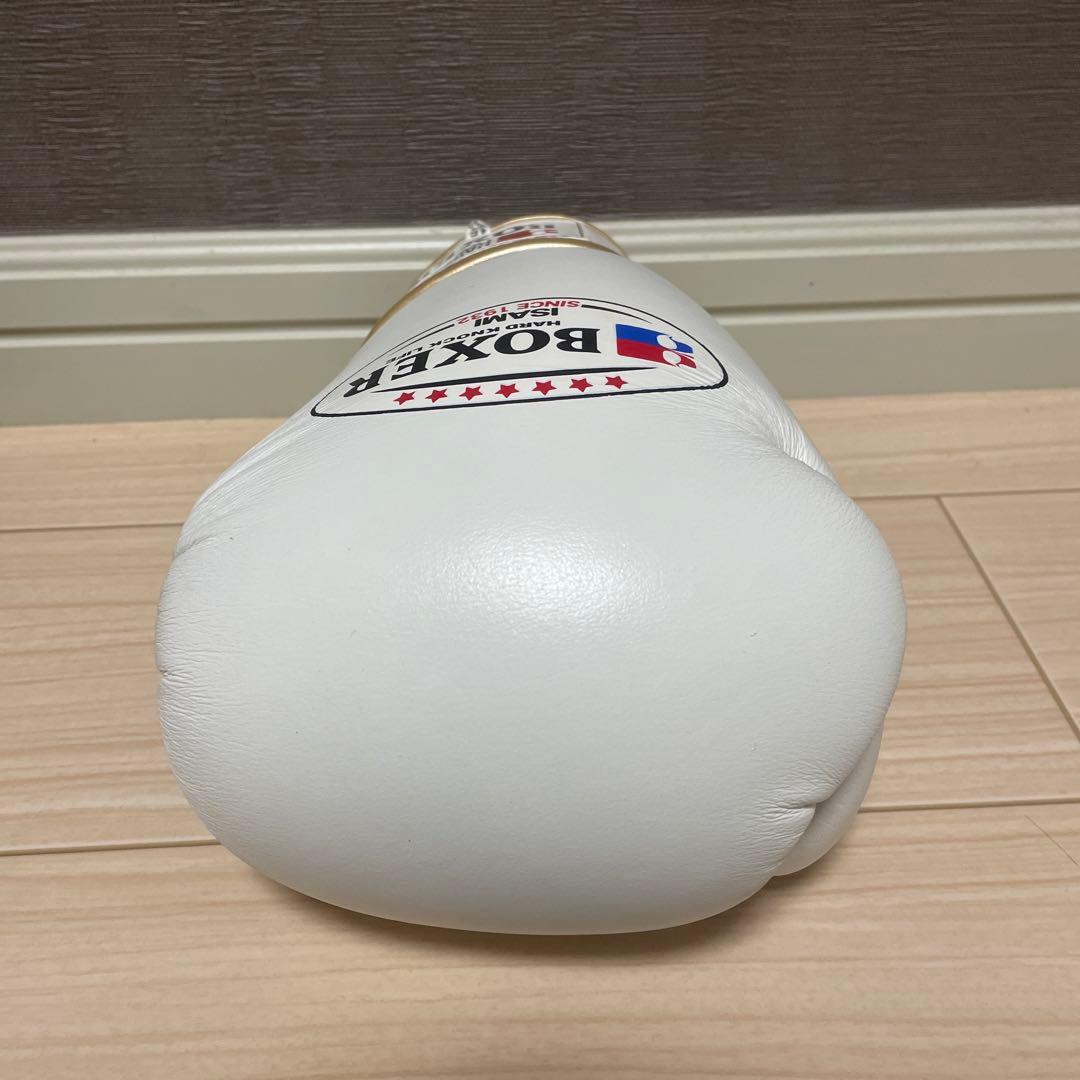 ISAMI BOXER ボクシンググローブ 16オンス 白 格闘技 BOXERボクシング