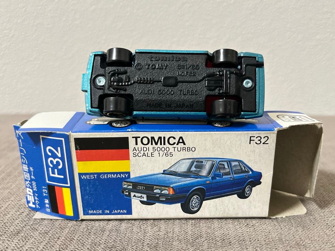 トミカ 日本製 青箱 F32-2-4 アウディ 5000 ターボ 一般輸出仕様