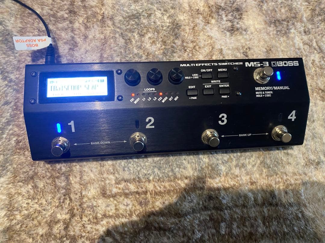 BOSS MS-3 箱、アダプタ、取扱説明書付