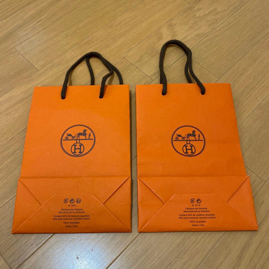 HERMES ギフトボックスとショップ袋 - メルカリ