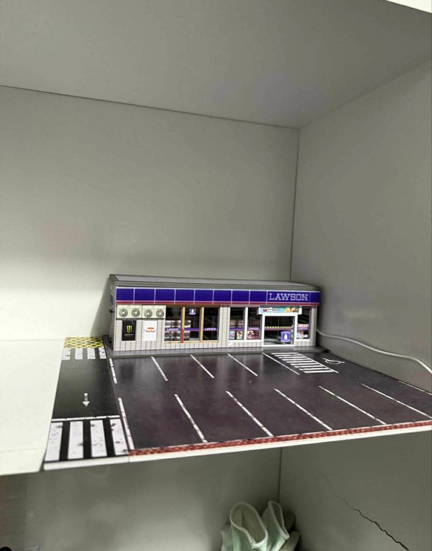 LAWSON ミニカーセット 駐車場付き ホットウィールセット付き