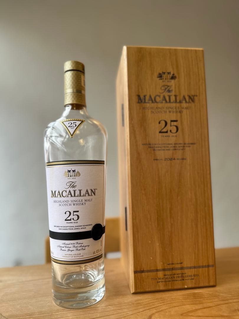 箱と瓶のみ】マッカラン25年 The Macallan 25