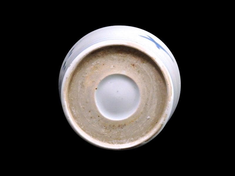 古伊万里 染付 竹籠に秋草紋の図 蕎麦猪口 A015AS-CYu - メルカリ