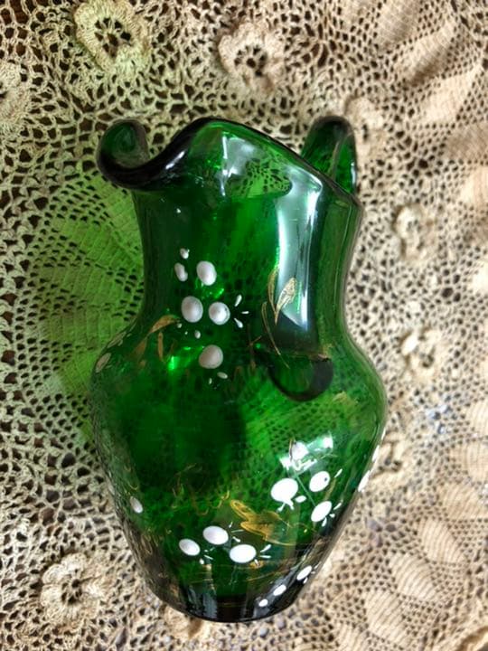 ヴィクトリアン時代の「金彩エナメル花器」