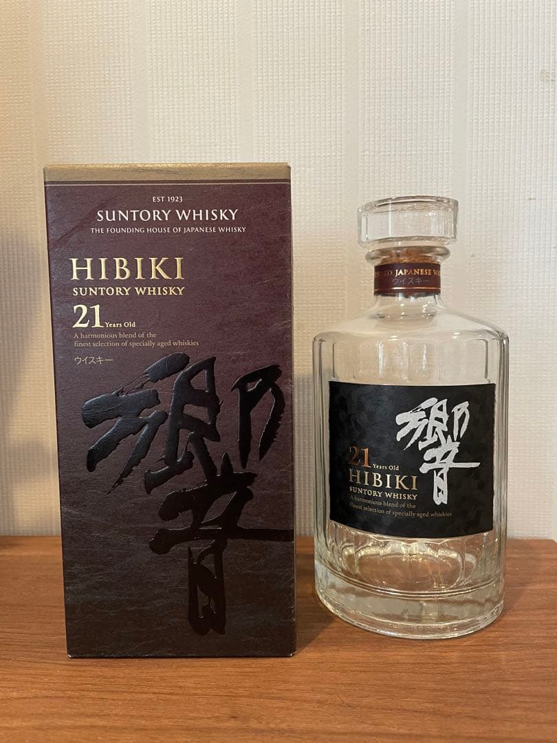 響21年 空瓶 空箱 響21年 空瓶空箱