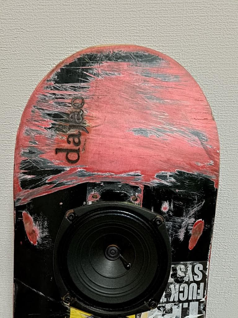 「dajac（ダジャック）」スケートボード型 スピーカー 有線接続 ハンドメイド