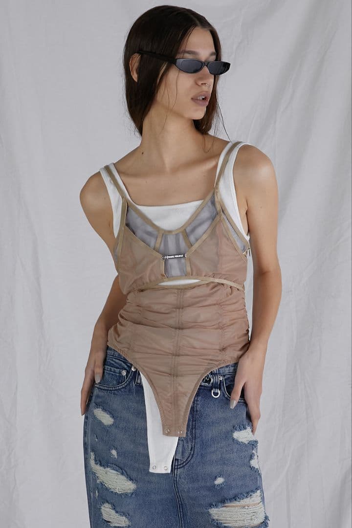 プランク プロジェクト/レイヤードチュールキャミボディスーツ