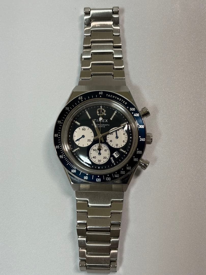 【美品】TIMEX QGents レトロクロノグラフクォーツ TW2W51600