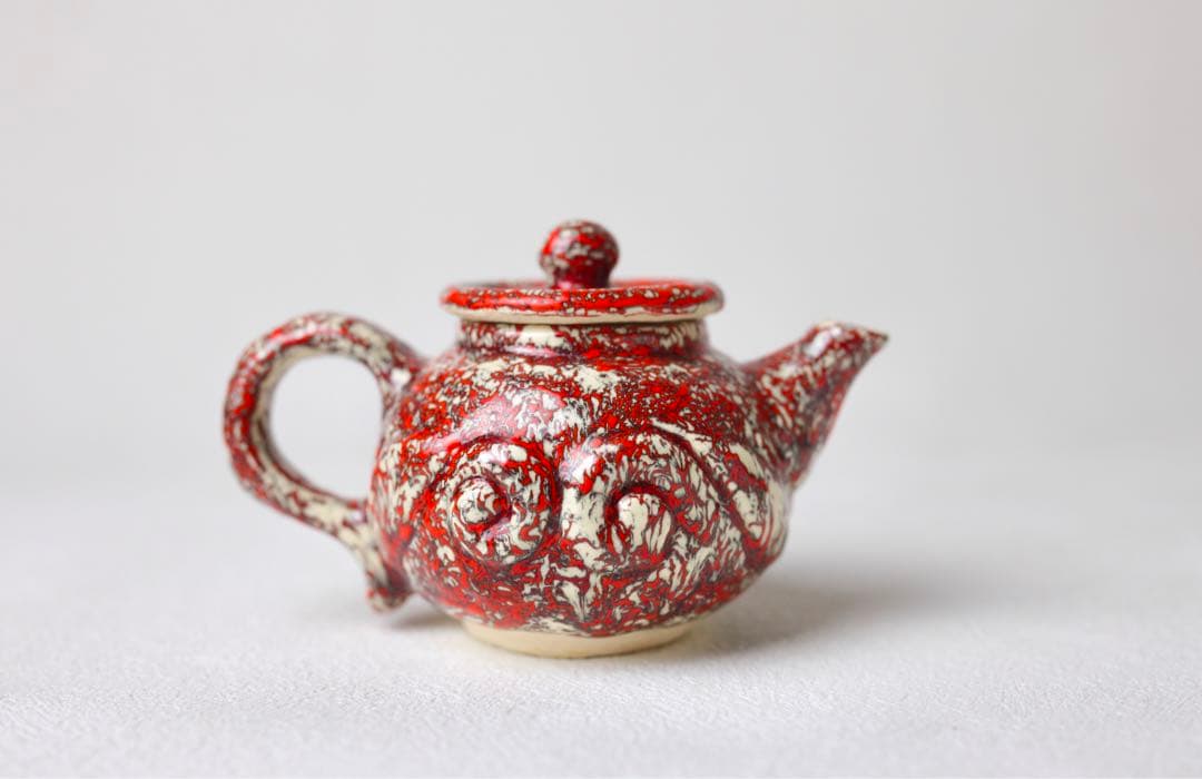 飾物瓢箪細工【風神雷神】台座【蔦細工】工芸品稀有品