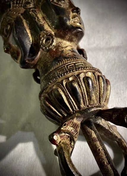 銅器 仏教 法器金剛杵 古美術 コレクション品 銅製 工芸品 彫刻装飾品置物