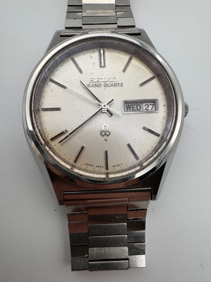 セイコー　SEIKO　グランドクオーツ　4843-8040　純正ブレス　GQ