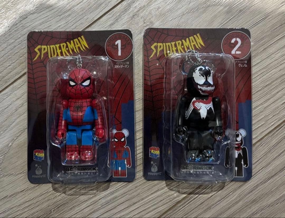 Happyくじ MARVEL スパイダーマン ヴェノム ベアブリック - メルカリ