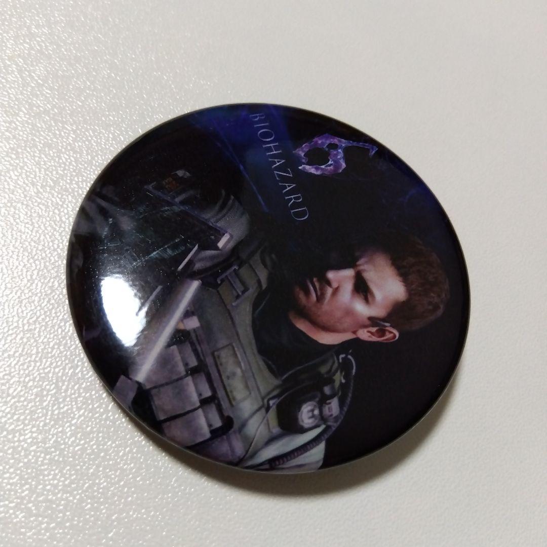 【バイオハザード】クリス パセラ カプコンバー 特典 缶バッジ