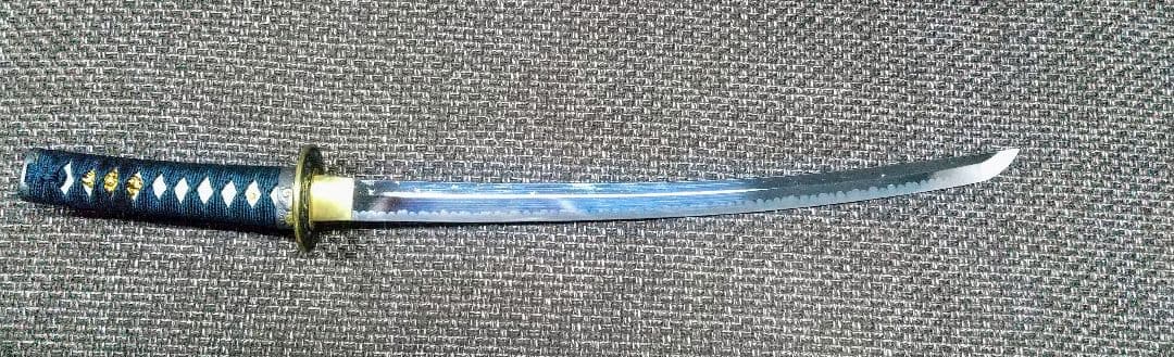 模造刀　名刀　高級品　二本セット　台座付き　レトロ　新品同様