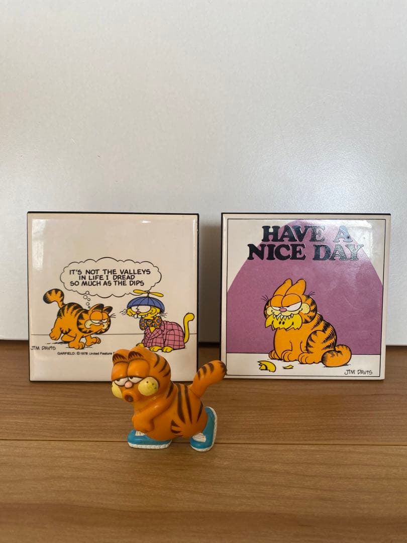 「ENESCO」ガーフィールド　ヴィンテージ　タイル　スタンド