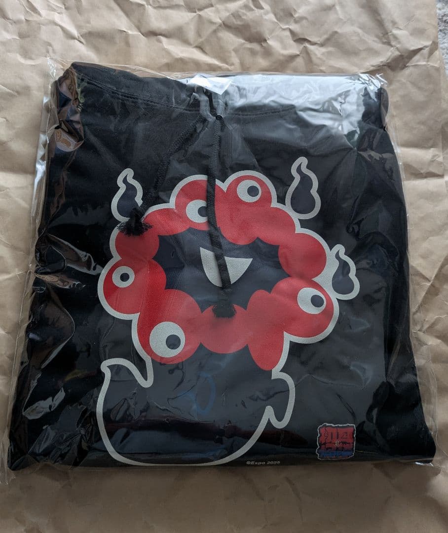 EXPO2025 ミャクミャク【初耳怪談EXPO】パーカー ブラック Lサイズ