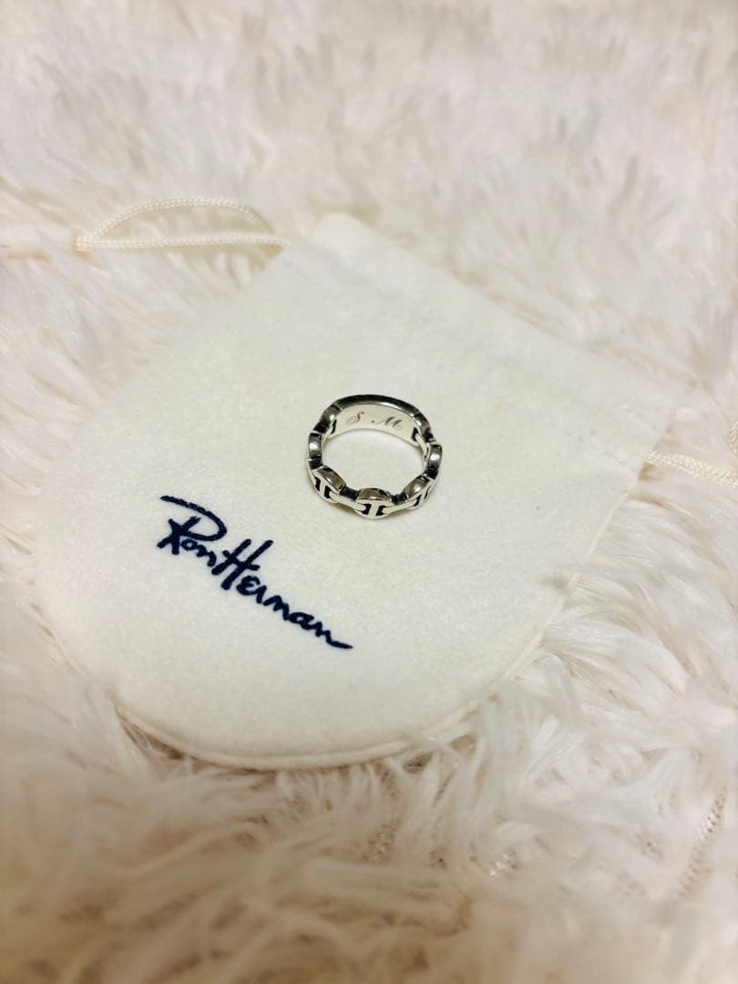 HOORSENBUHS DAME TRI-LINK MONOGRAM リング