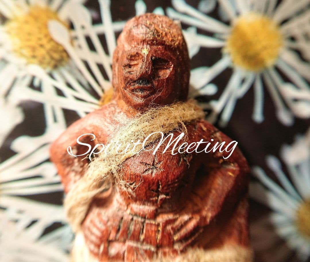 2024 伝説の霊魔術 ポーナーンサラタン師の手彫り精霊人形 女性精霊