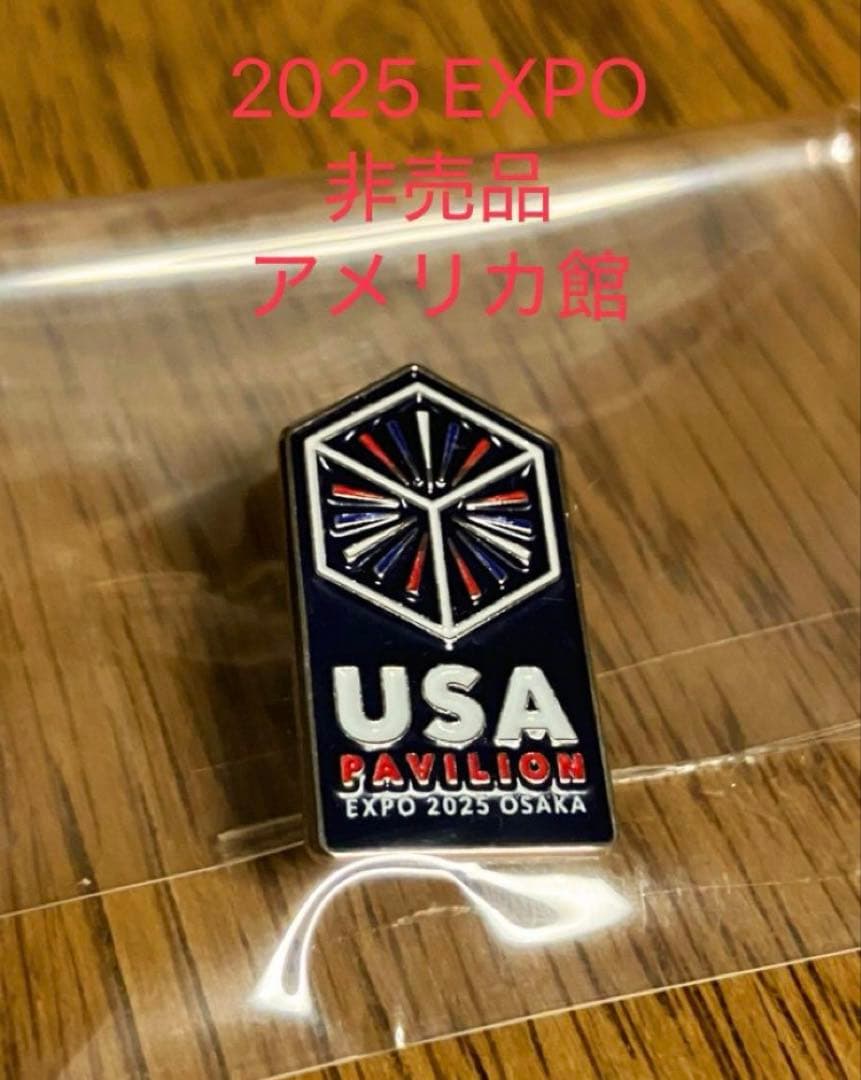 非売品】大阪関西万博2025 USA パビリオン アメリカ館 ピンバッジ2点