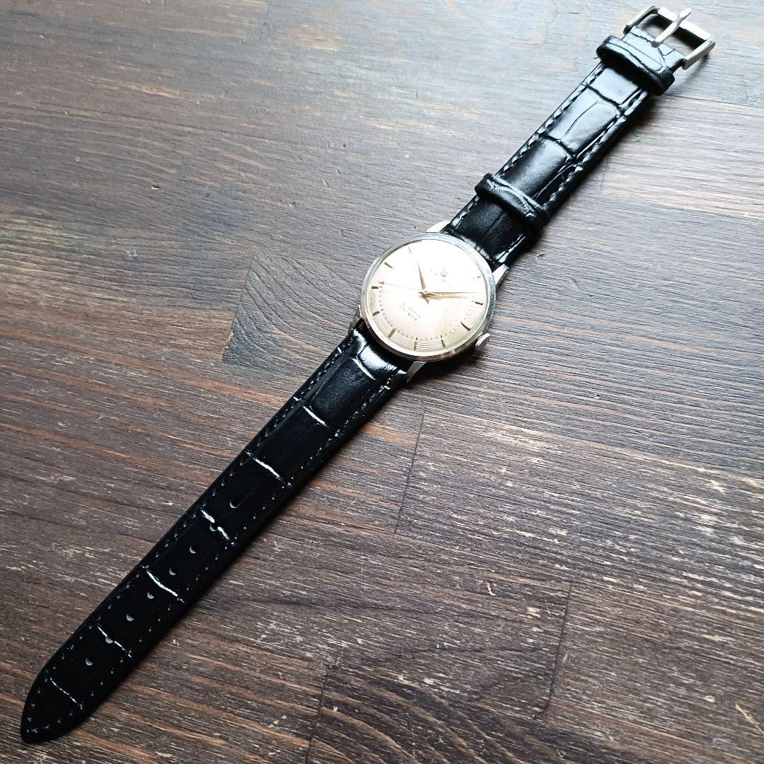 OH済みセイコー　ユニークSEIKO UNIQUE 15石SマークSS手巻き時計