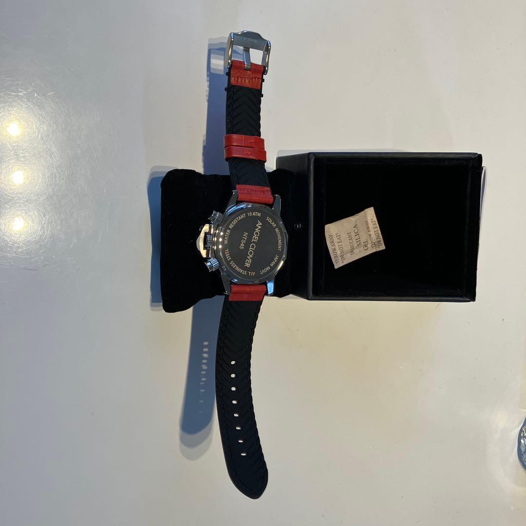 エンジェルクローバー 腕時計レッド　ソーラークォーツ【未使用品】