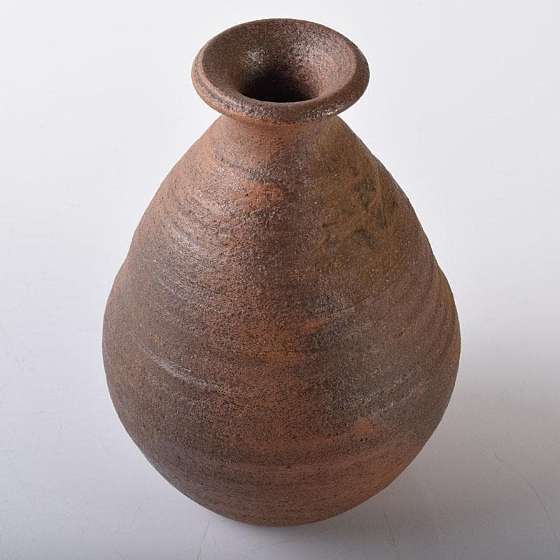 備前焼 人間国宝 山本陶秀作 徳利 共箱 C R8408