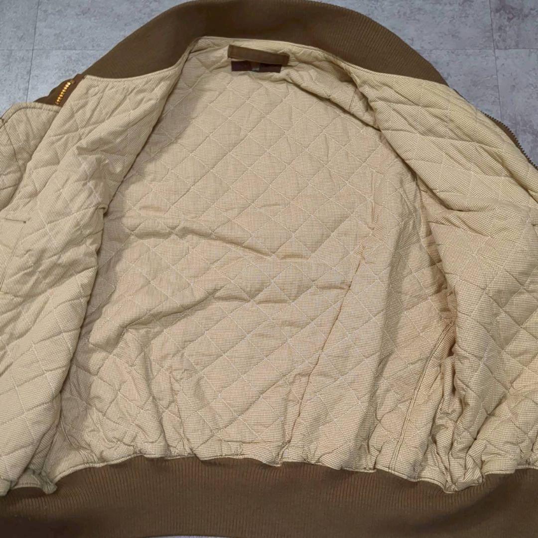 【美品】カールヘルム くま刺繍 短丈 フライト風ジャケット ブルゾン Mサイズ