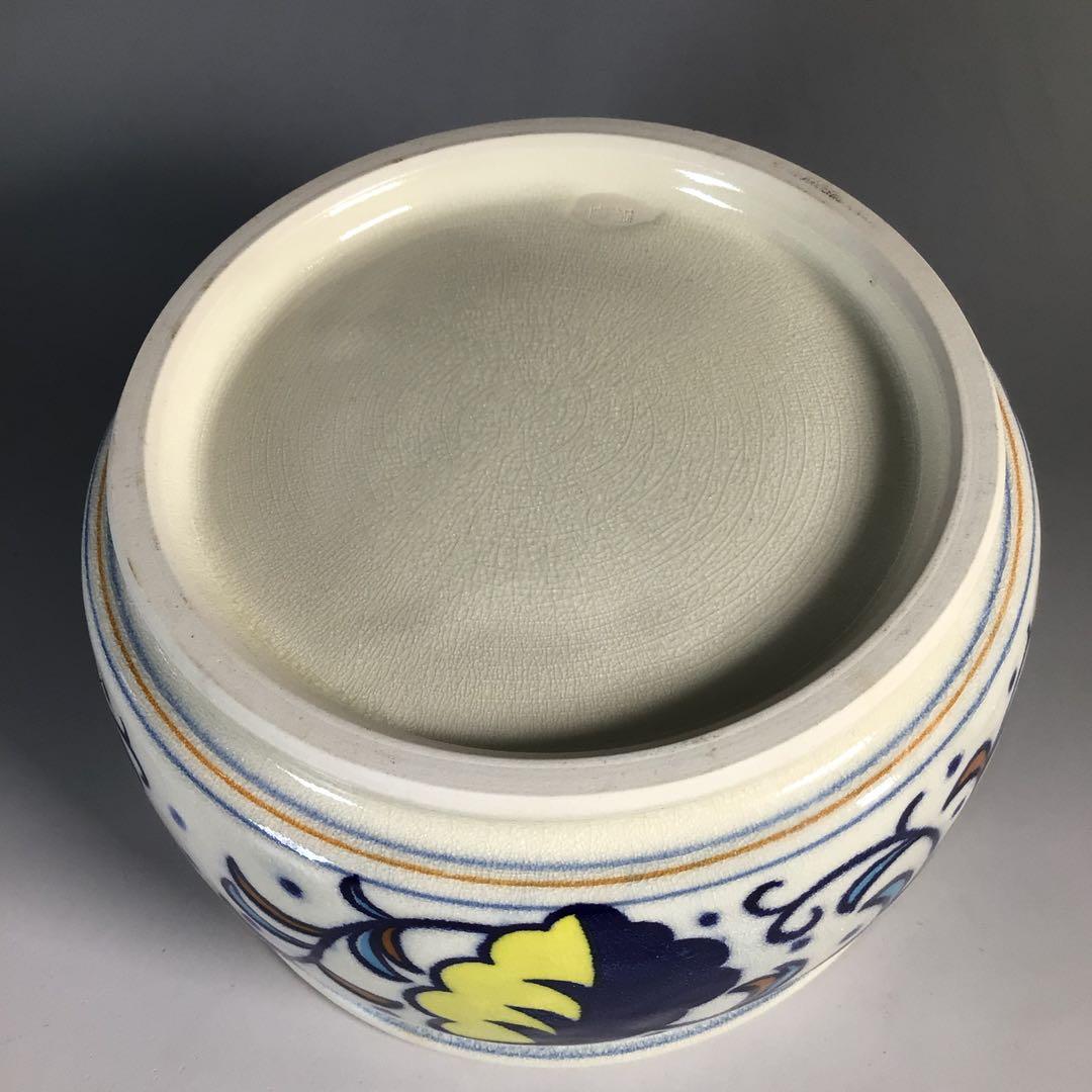 Ｍ９２１　オランダ皆具　『河合瑞豊造』『水指　建水　蓋置　杓立』　共箱　茶道具