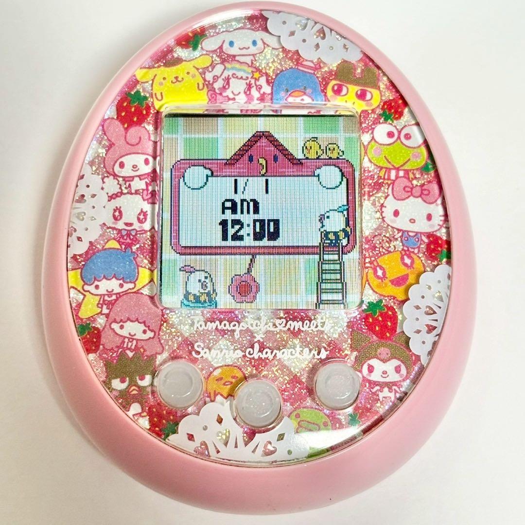 たまごっちみーつ サンリオキャラクターズみーつ ver.ピンク ストラップ付き