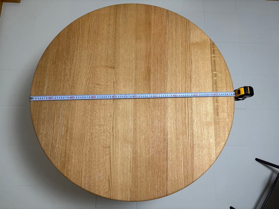 SIKI FURNITURE レッドオーク オイル塗装 板目 直径100cm