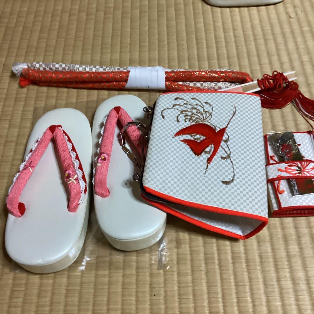 七五三7歳フルセット　帯幅19センチ　草履21センチ