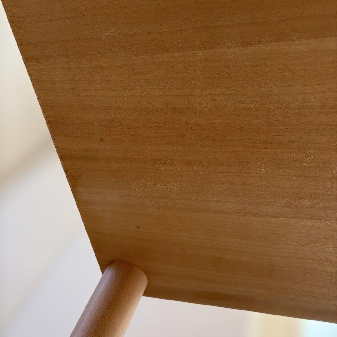 【カリモク60+】ダイニングテーブル800（ピュアビーチ） （現行品8.9万円）