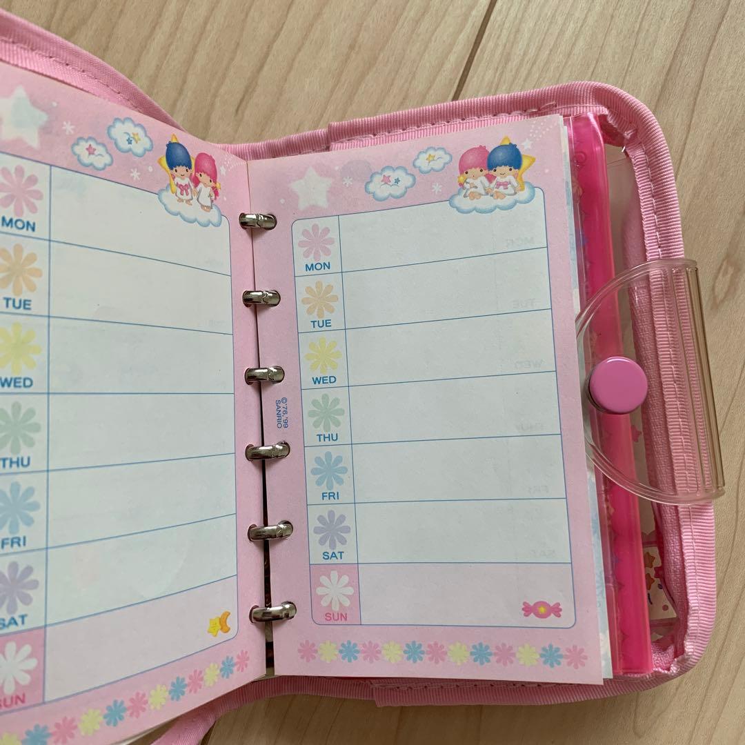 新品未使用】キキララ リトルツインスターズシステムバインダー6穴レトロ