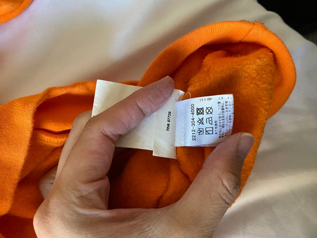 Off-White グラフィックフーディ 2018年製 オレンジ