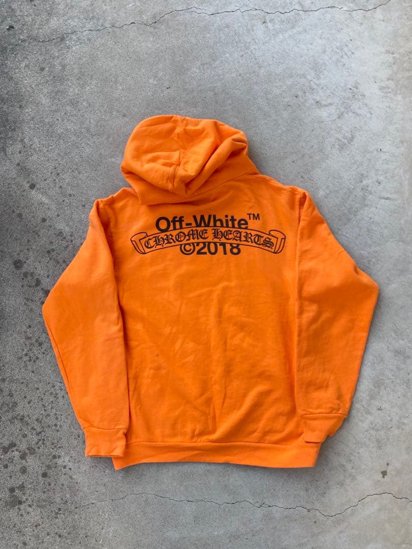 Off-White グラフィックフーディ 2018年製 オレンジ