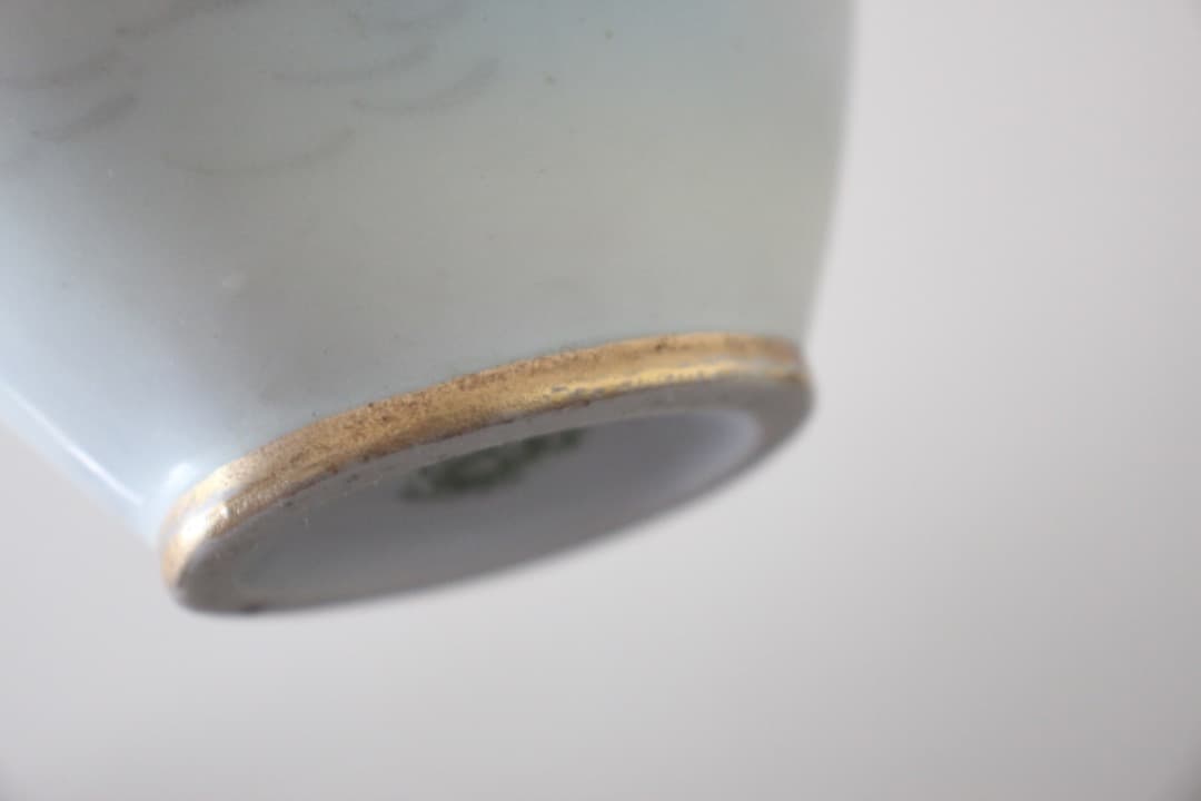 アンティーク　オールドノリタケ　里帰り　金彩　金盛り　取手付き花瓶