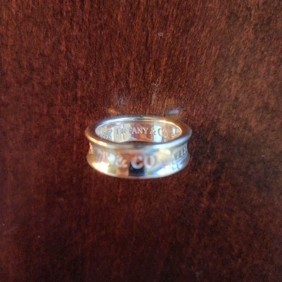 超美品 ティファニー 1837 ナローリング 13号 Tiffany シルバー