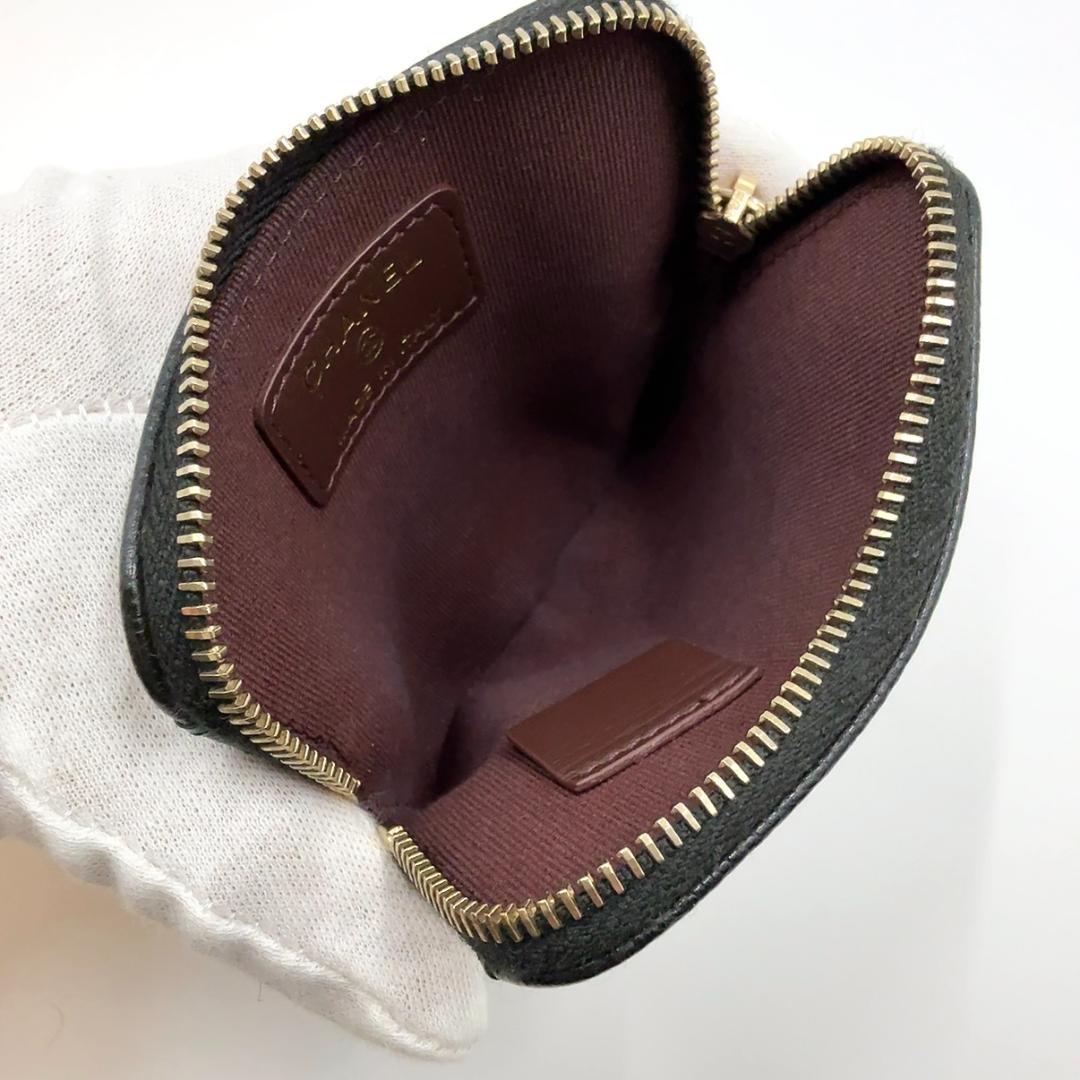 ◇シャネル◇キャビアスキン/マトラッセ/コンパクトウォレット/ケース/財布