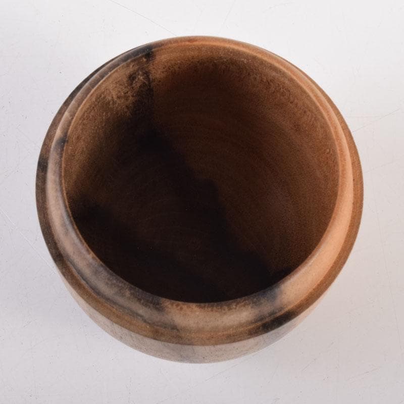 茶道具 天然木 黒柿製 きれいな木目の棗 時代箱 V 8356