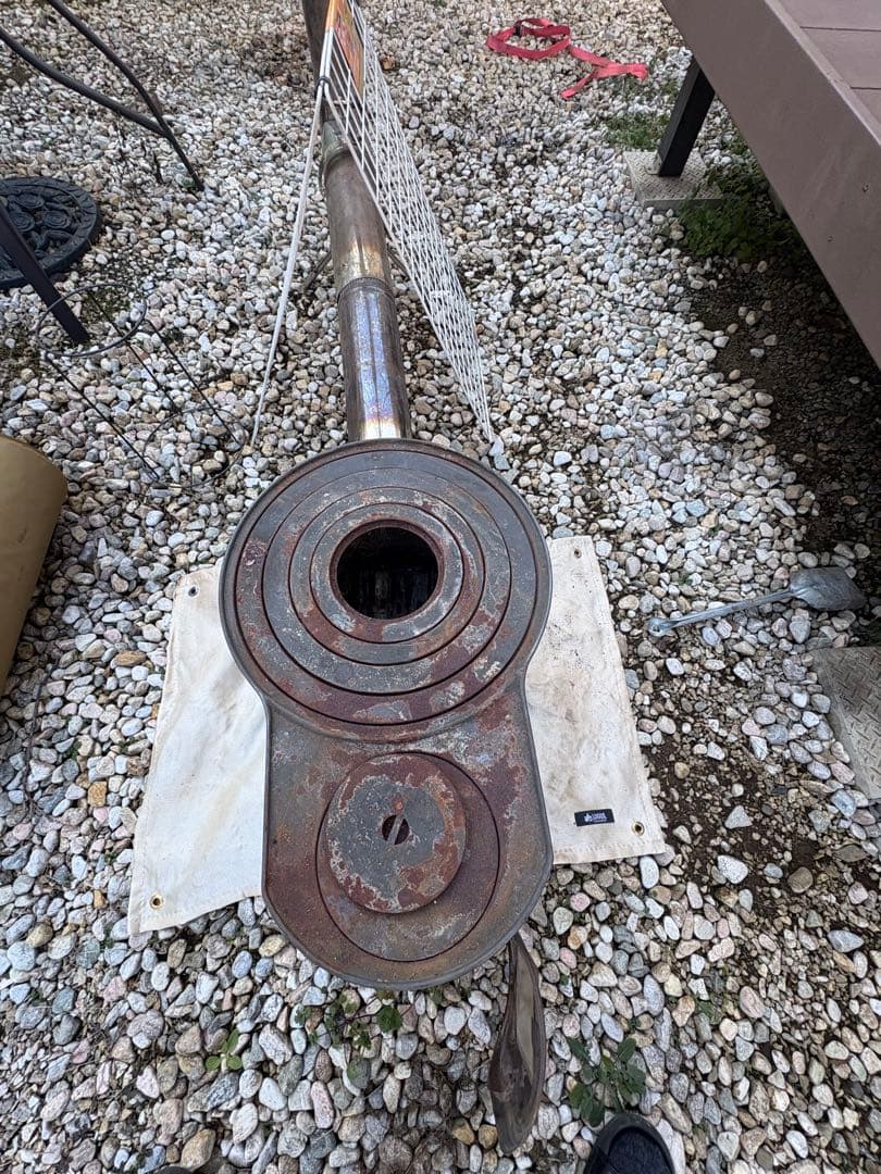 ホンマ　ステンレス　薪ストーブ 煙突　収納　焚き火マット付き